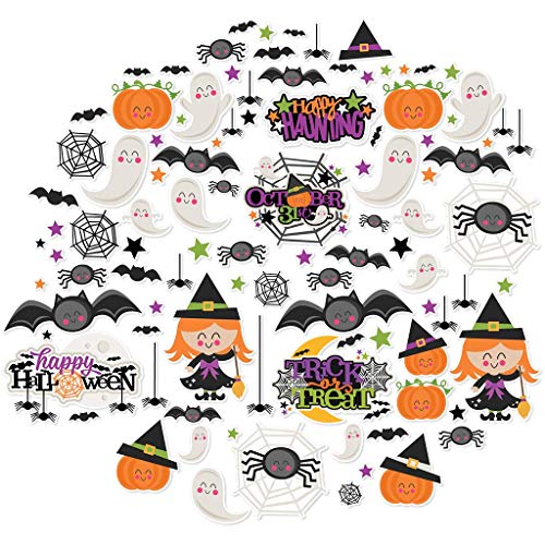 Paper Die Cuts - Happy Halloween - Halloween - Over 60 Cardstock Scrapbook Die Cuts - by Miss Kate Cuttables