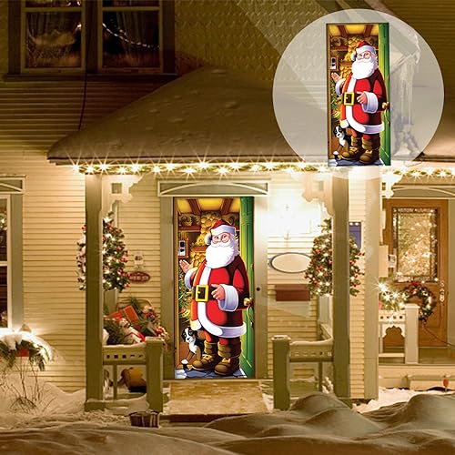 LAKSOL Copriporta Babbo Natale Decorazione per