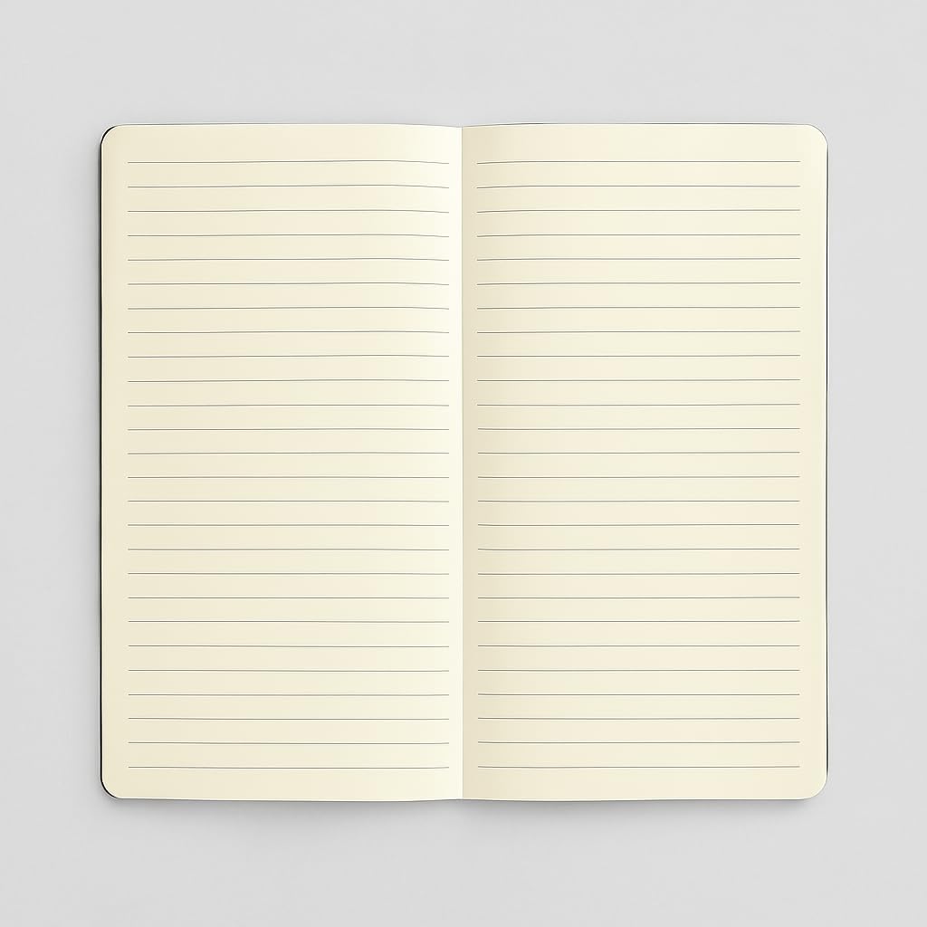 Fark Tanıtım Amerikan Ciltli, A5 Çizgili Not Defter, 64 Yaprak, 110 gr. Ivory Kağıt, Ofis İçin İdeal, Plan (Kraft Kapak)