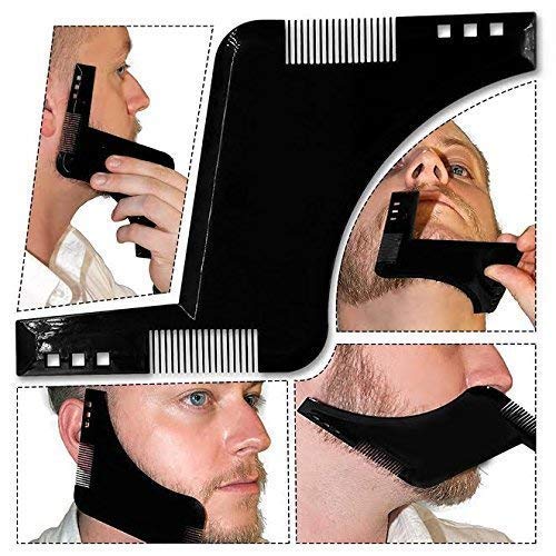 Image of Morges Beard Shaper Styling And Shaping Comb To Style Your Beard Shaper Edging Beards Facial Hair Trimmer For Jaw Line Cheek Neck