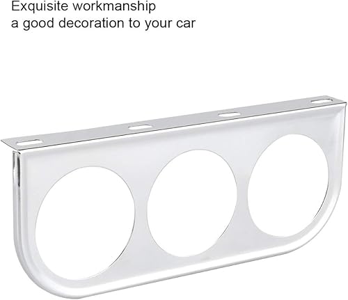 Miniatura 4 de Soporte de calibre de 2.047 in2 pulgadas, 3 agujeros, triple panel de instrumentos, soporte de montaje para panel de instrumentos del automóvil,