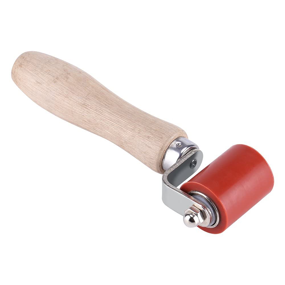 Rouleau de Pression à Main Presseur en Silicone Outil de Soudage Résistant Haute Température 40 mm （Couleur: Rouge）