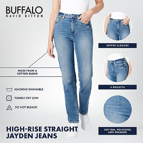 Buffalo David Bitton Womens Hi Rise Straight Jean4