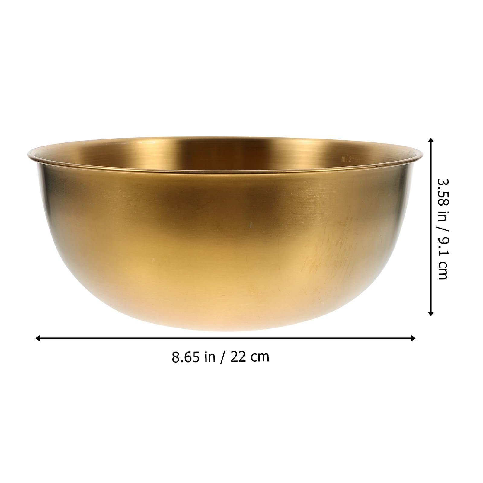 OSALADI Passoire à Riz Inox 22 Cm Dorée à Mailles Fines Bol Mélangeur 2 Pièces pour Fruits et Légumes, Égouttoir Solide et Polyvalent, Accessoire la Cuisine Pratique