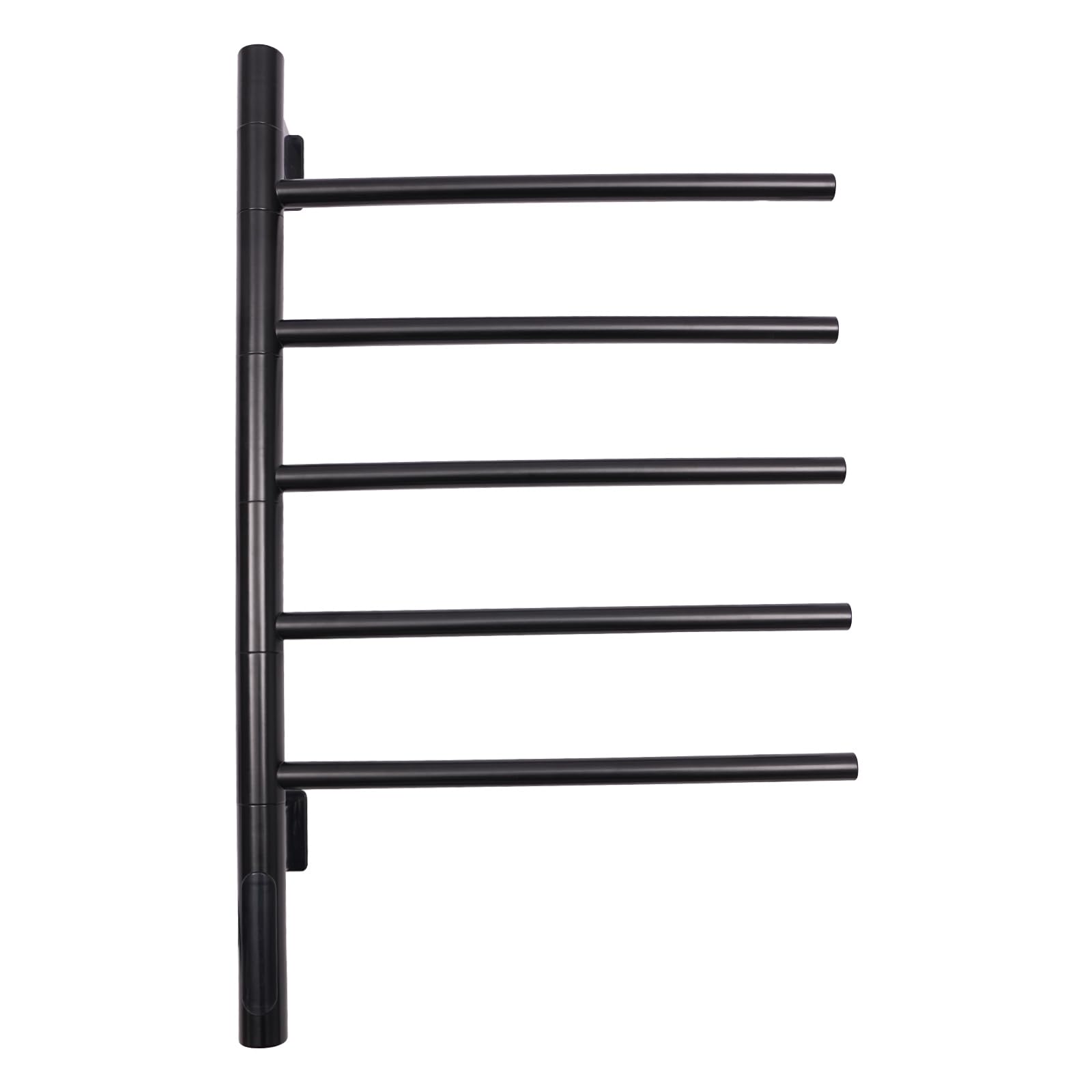 Termoarredo Bagno Elettrico, scaldasalviette a Parete con 5 Bracci orientabili a 180°, cronotermostato HD Touch Panel, scaldasalviette Elettrico