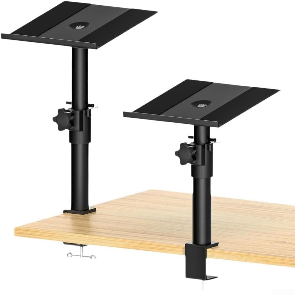 Supporto Altoparlanti con Morsetto Girevole 360° per Scrivania