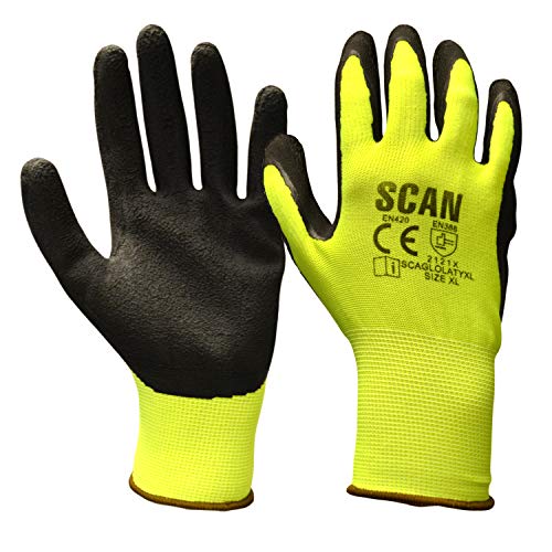 Scan GLOLATYL Foam Latex Coated Glove - Yellow