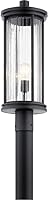 Vista 2 de Kichler Barras 23.25" 1 Light Outdoor Post Light with Clear Ribbed Glass in Black