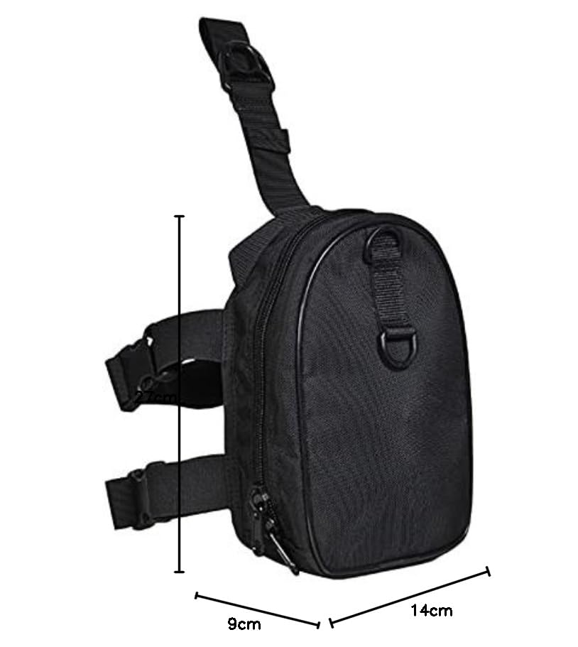 Pochette de Rangement à Glissière pour Plongeur avec Poche sur la Cuisse Sangles de Ceinture de Jambe Sac de Chargement