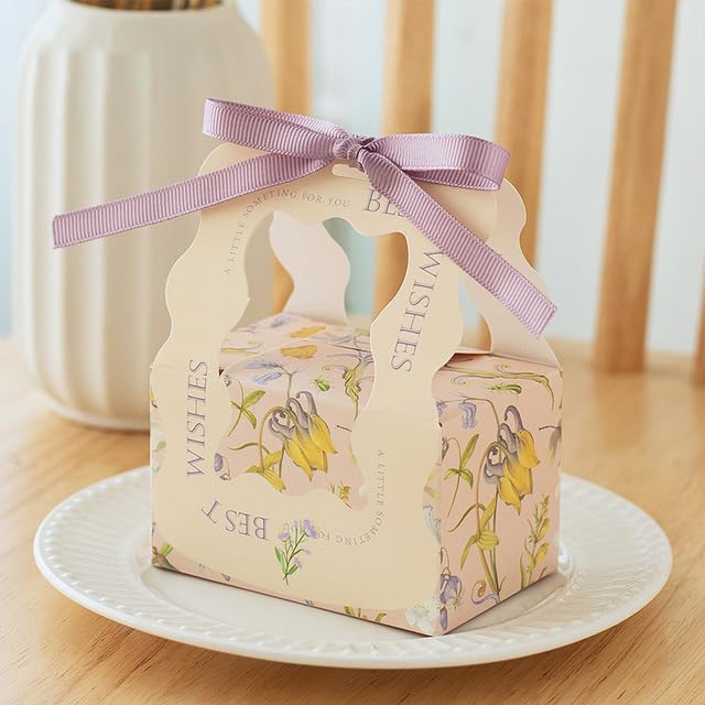 20/50 Pezzi Confezione Regalo Caramelle Nuziali Scatola di Carta Biscotti Fatti a Mano Snack al Cioccolato Forniture per Feste per Bambini per Bambini
