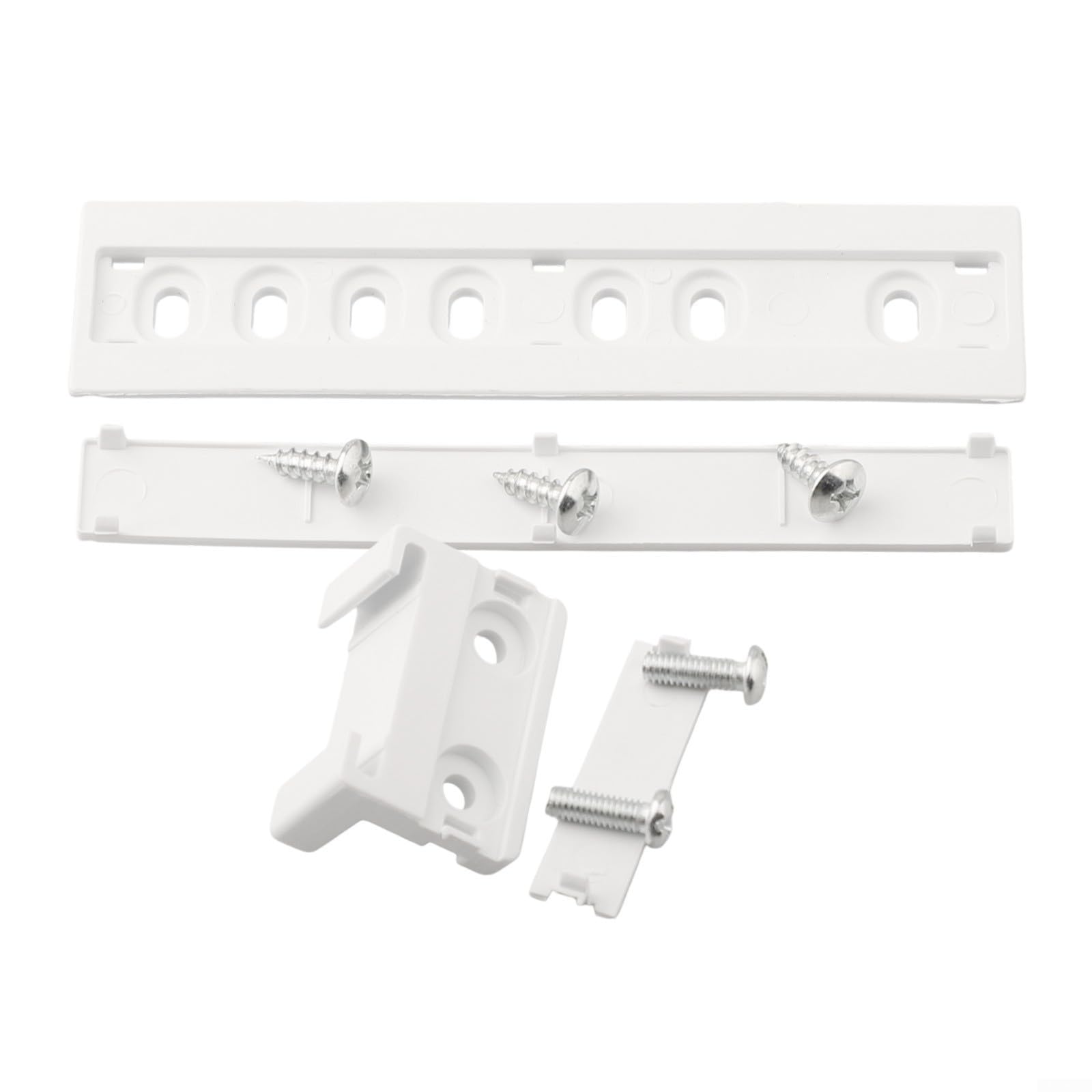 Guide scorrevoli per frigorifero da incasso, scorrevoli e silenziosi, struttura in plastica robusta e metallo, compatibili con vari frigoriferi, bianco, 15 x 10 x 5 cm