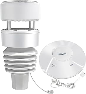 Ecowitt Wittboy Weather Station, Includes Wittboy Wi-Fi Hub and 7-in-1 Outdoor Solar Powered Weather Sensor, Supports WU/W...