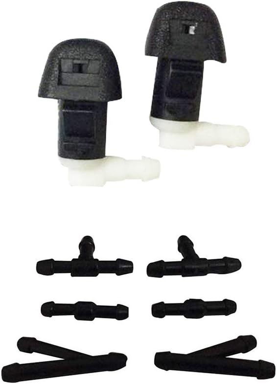 ZHParty Front Windshield Wiper Washer Jet Hood Nozzle Sprayer with 6 Pcs Connector Kit for HONDA 09–15 Honda Pilot,14–17 Honda Odyssey–Replaces OEM # 76810-SZA-A01ZA,76810-TK8-A21