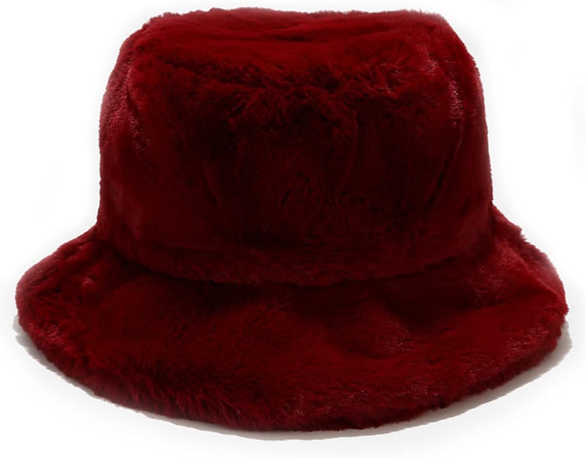 JFAN Damen Winterhut Plüsch - Fischerhut Mit Ohrenschützer & Verstellbarer Schnur