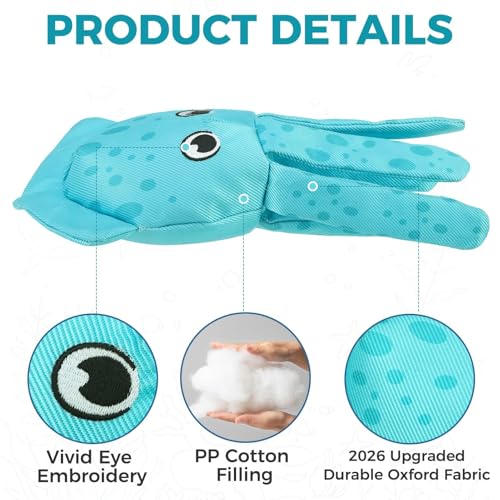 Juguetes flotantes para perros Lobster & Squid, pack x2 miniatura 4