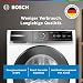 Bosch WGB244040 Serie 8 Smarte Waschmaschine, 9 kg, 1400 UpM, Made in Germany, Active Water Plus Energie- und Wasserersparnis, Iron Assist Dampf zum Entknittern, Mini Load