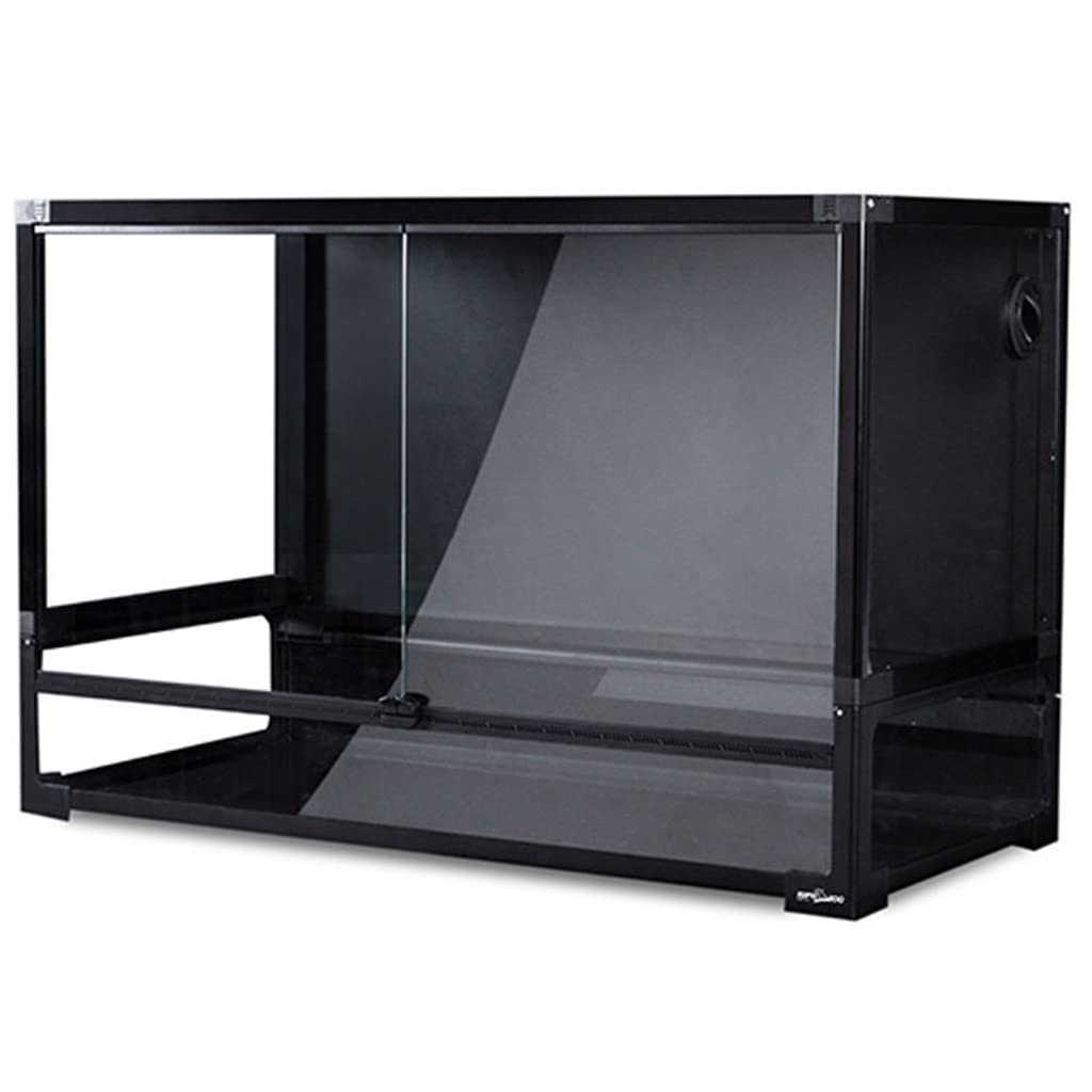 Caja de alimentación de Insectos, terrario para Reptiles Caja de terrario Caja de termostato, Tanque de Mascota de Escalada de Vidrio para Leopardo Gecko tarántula Insectos Lagarto Joven