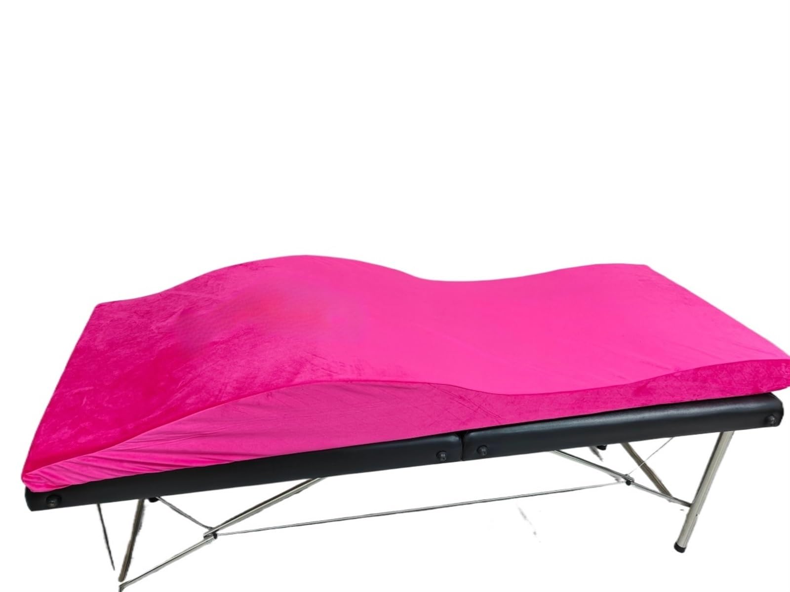 Topper for Massage Bed Massage Mattress and Cover Wave Memory Foam Bed Beauty Salon Spa Curved Topper(Purple mattress)