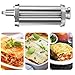 Pasta Roller for All KitchenAid Stand Mixer, Electric Dough Roller with 8 Different Thickness Adjustments, Stainless Steel Pasta Maker Attachment KitchenAid Accessories, Comes with Cleaning Brush