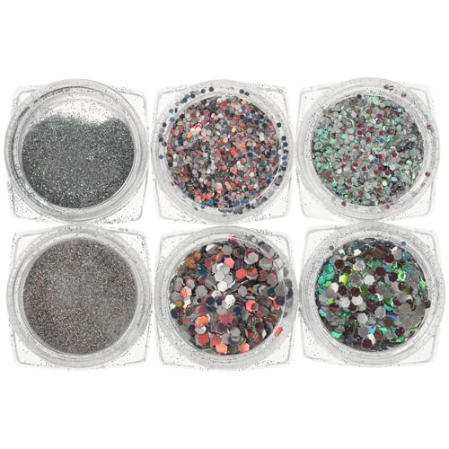 FOMIYES Nail Glitter Reflective Powder Diamond Nail Glitter Flakes for Nail Art Supplies