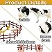 Kimicare Farm Animals Farmhouse Building Toys, Farm Figurines and Fence Playset, Farmer Vehicle Toy Truck Pretend Play Set for 3-10 Years Old Kids Boys Girls Toddlers, 150PCS