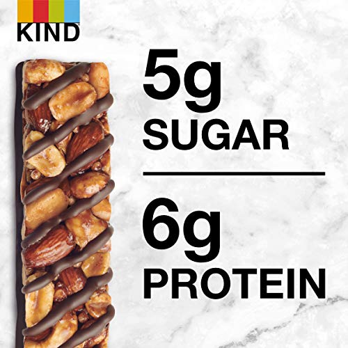 Image of KIND Nut Bars, Salted Caramel & Dark Chocolate Nut, Healthy Snacks, Gluten Free, Low Sugar, 6g Protein, 12 Count (Pack of 2)