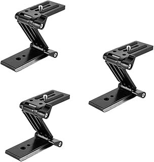 UKCOCO 3pcs Z Type Quick Folding Tripod Tilt Tripod Head for Cellphone Camera Tripod Ball Head Mount Camera Ball Head Dslr Tripod Cellphone Stand Folding Bracket Monopod Damping Black