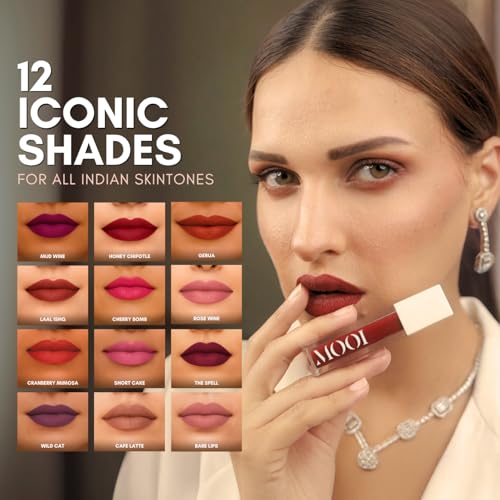 Image of Liquid Matte Lipstick - Gerua, Rust Caramel Brown | Food-Proof, Transfer-Proof, Lightweight | Lasts Up to 8 Hours | 5 ml
