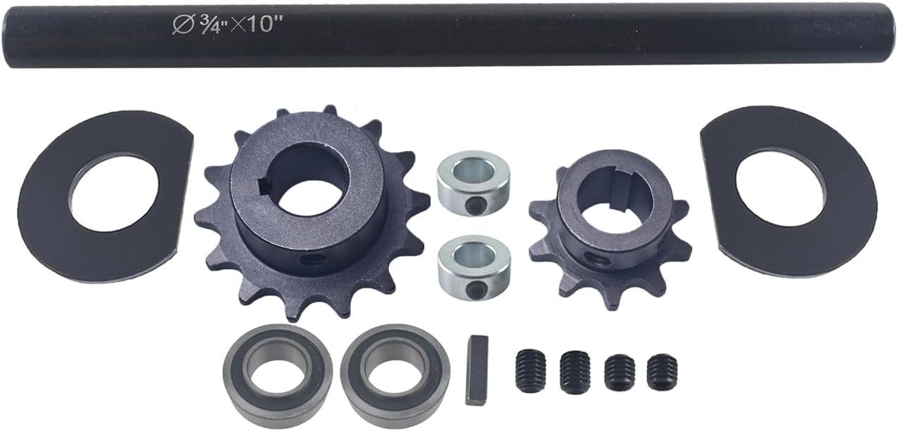 Jackshaft Go Kart Minibike Complete Jackshaft Kit 3/4" X 10" 40/41/420 Chain
