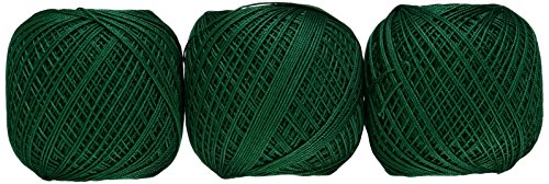 オリムパス製絲 金票 レース糸 #40 Col.257 グリーン 系 10g 約89m 3玉セット