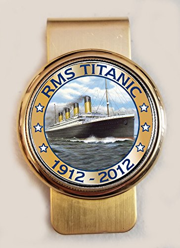 Titanic Gold Tone Money Clip
