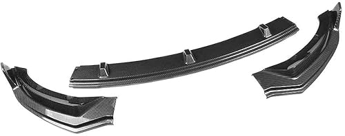 Speedpark For Tesla Model 3 Front Bumper Lip Kit Car Glossy Mods Spoilers Fit For 2017-2023 Tesla Model 3 Accessories (Glossy Carbon Fiber Pattern) #TOP5