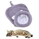 Duradero: Esta cama de felpa para mascotas es cómoda, suave y suave para cuidar la piel de su mascota. Suela Oxford antideslizante, no tóxica, respetuosa con el medio ambiente, antideslizante y resistente al moho. En invierno, la cálida y cómoda cama de perro para anidar proporciona un lugar cómodo para tu mascota.