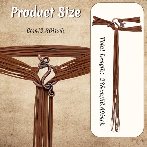 Viking Troll Rope Belt, Medieval Norse Witch Rope Belt for Women Pagan Shaman for Cosplay Dress Up2