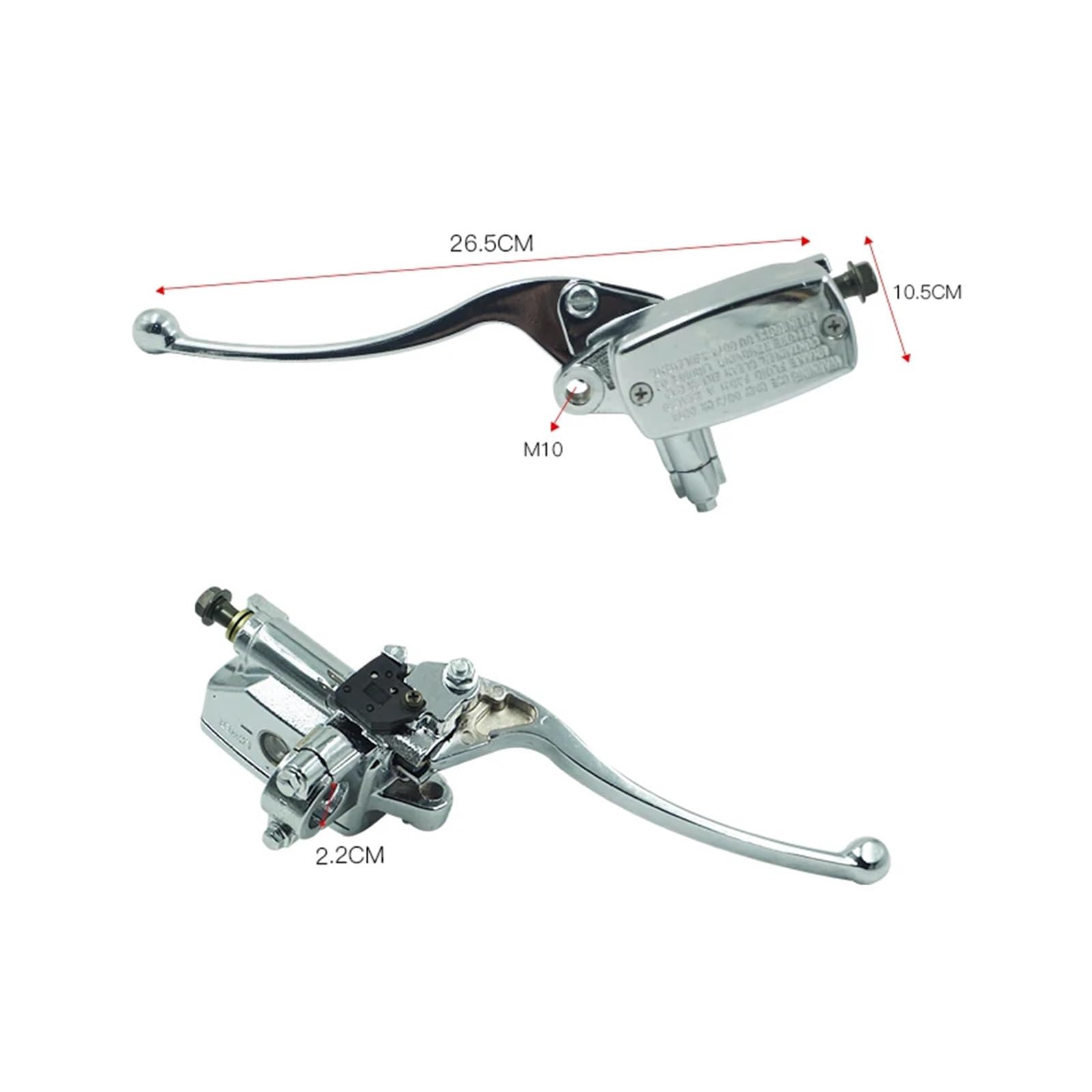 Leva Della Pompa Idraulica Cilindro Principale Frizione Freno Motociclo Universale Da 7/8 "22mm Per Ha&rley Per Ya&maha Per Suzuki Per Ho&nda Leve Frenos Friziones