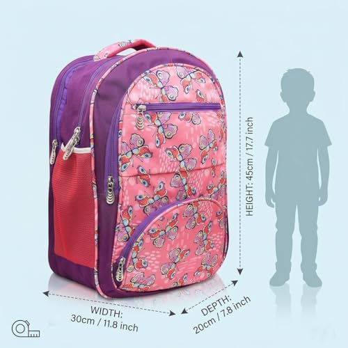 Image of Stylbase Kid School Backpack Bag for Girls and Boys | Ideal School Picnic Travel & Travelling Bag |17 Inches 4 Compartments, Water-Resistant Multipurpose for Kids