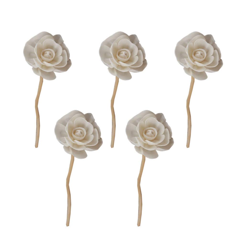 Healifty 5 Pack Rattan Stick Aroma Diffuser Scent Diffuser Essential Oil Sticks for Home Decor Random Style