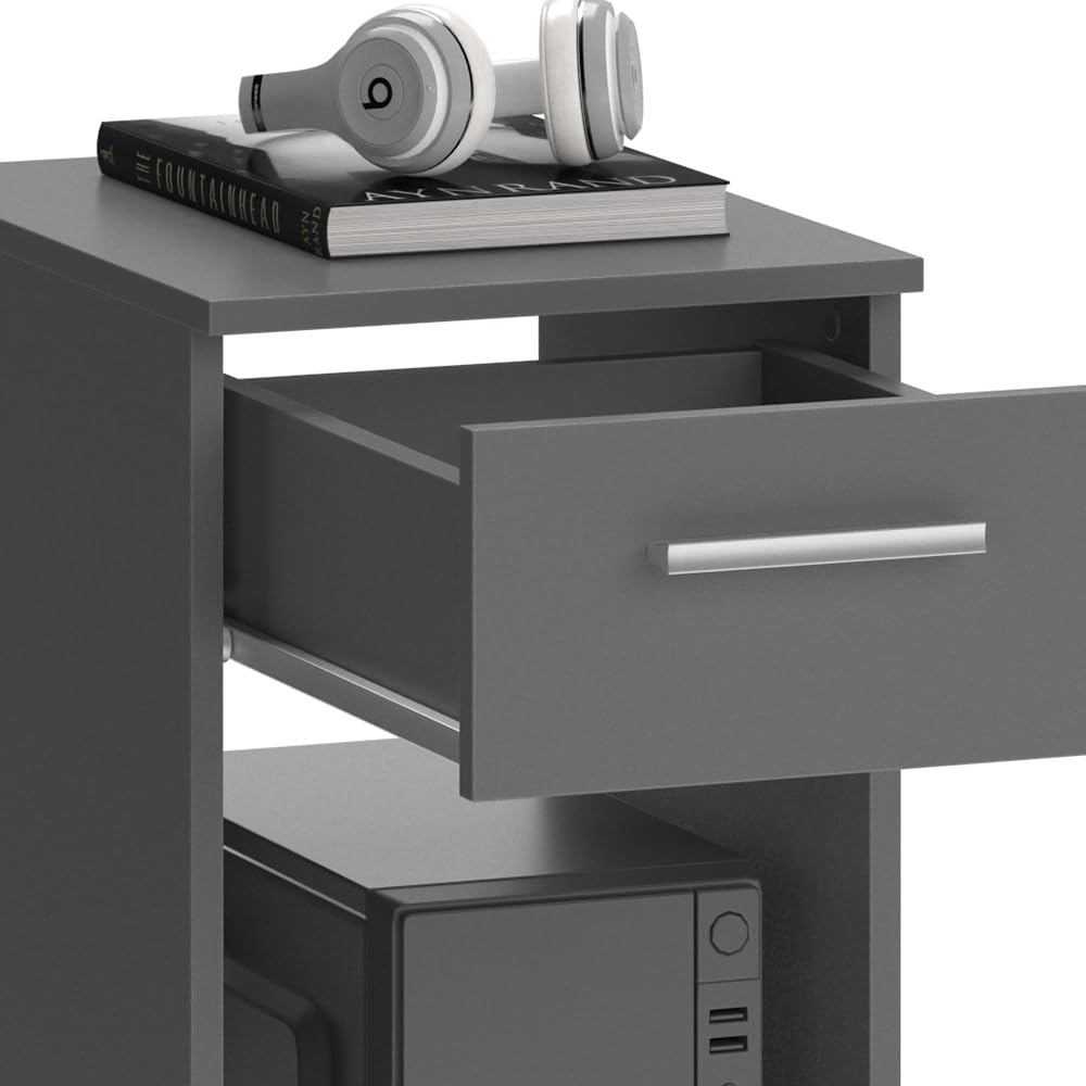 Vicco Armoire PC Odin, Anthracite, 35.1x45cm, Convient au Rangement d’Un PC et de Ses Accessoires