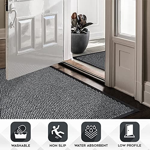 Lexell Washable Door Mat for Indoor & Outdoor, Highly Absorbent Non-Slip FloorMat - Image 4