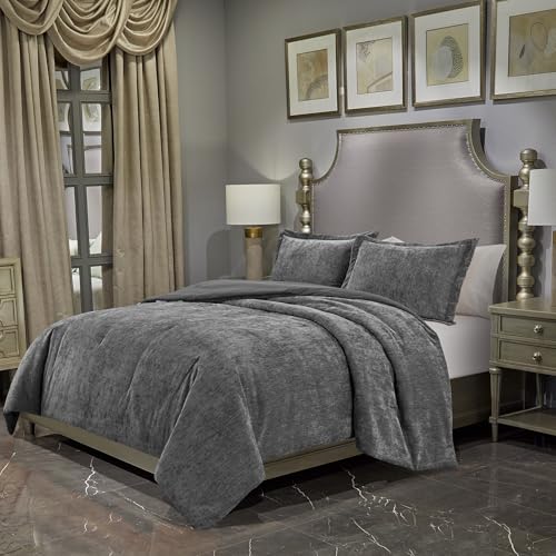 Humesiil Luxury Chenille King Comforter Set thumb #1