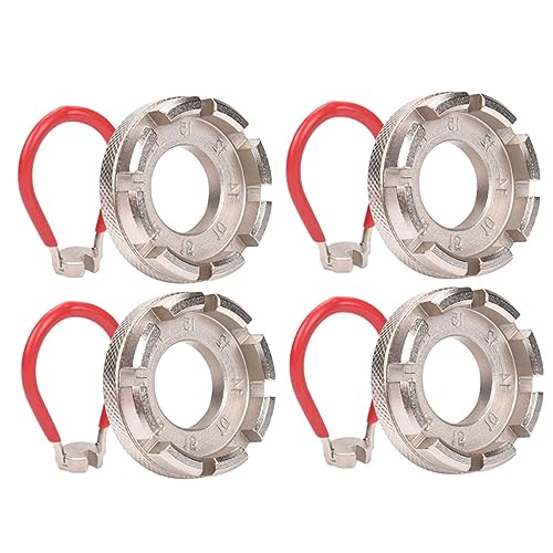 POPETPOP Bike Spoke Wrench Kit 8pcs Mini Repair Tool Set Professional Bike Spoke Regulator for Outdoor Riding