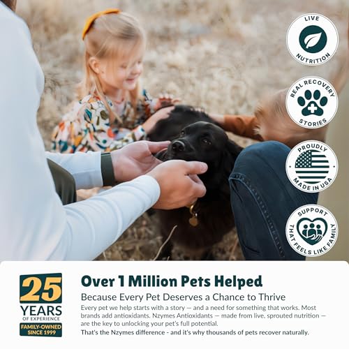 Nzymes® Sprouted Granules 2LBS for Dogs, Cats, Horses. Raw Super Food Protein and Antioxidant Nutrition. Cost Effective Food Supplement Dog Health Supplies. Supports Healthy Joints. 220 Servings. USA - Image 7
