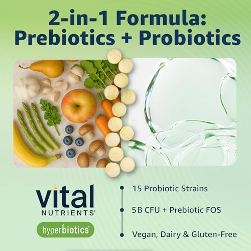 image for Hyperbiotics Vital Nutrients Pro-15 Prebiotics and Probiotics for Wome