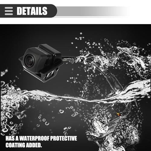 Image of Motoforti Rear View Backup Camera, for Honda Civic 2016-2017, Plastic Metal, No.39530TBAA01, Black