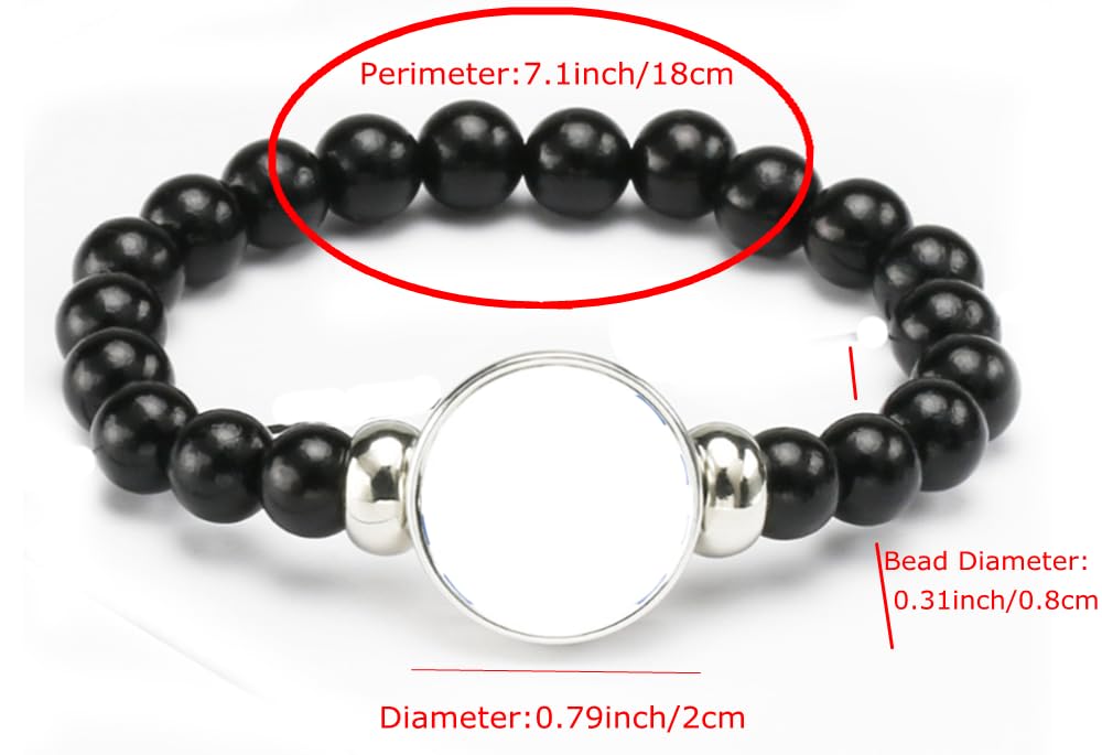 vmcoatdu National Flag Bracelet Elastic Rope Beaded Bracelet Support Your Country Travel Souvenir Gifts for Men Women