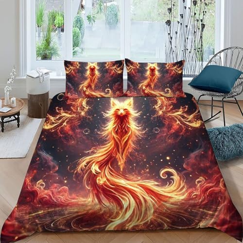 Housse de couette King 220x240cm microfibre animaux imprimé 3D