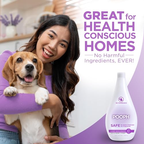 Image of POOPH Laundry Odor Eliminator 2-Pack (2 x 32 oz, 32 Loads Total) - Pet Urine & Stink Remover for Clothes, Activewear, Towels & Bedding - Unscented Laundry Additive, Safe for People & Pets