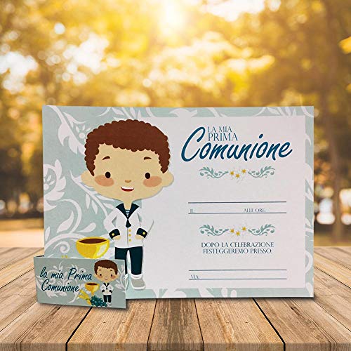 Kamiustore Bigliettini con inviti Prima Comunione