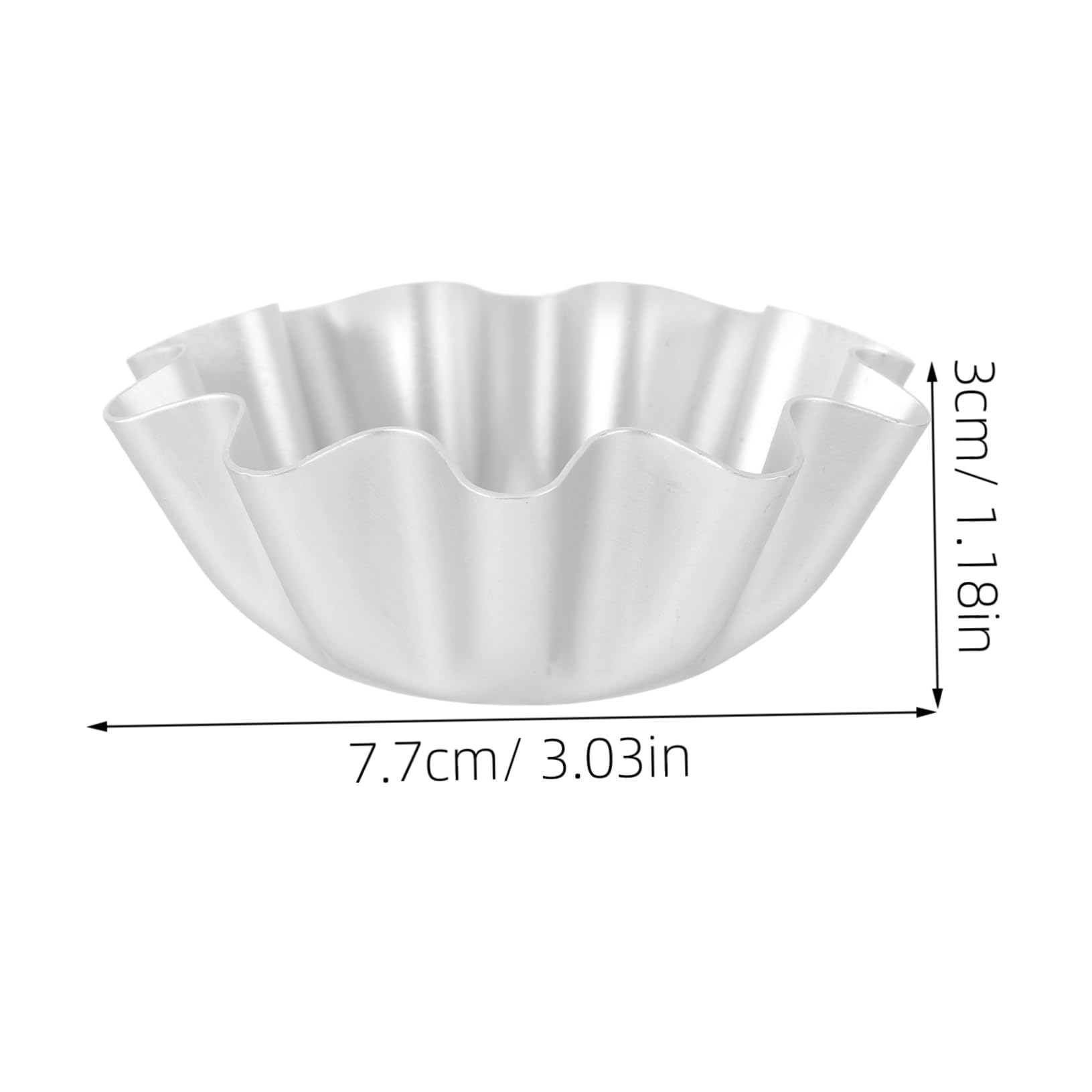 Cabilock 6Pcs Egg Tart Non Stick Tart Pans for Baking Kitchen Gadget Design for Desserts and Sweet Treats