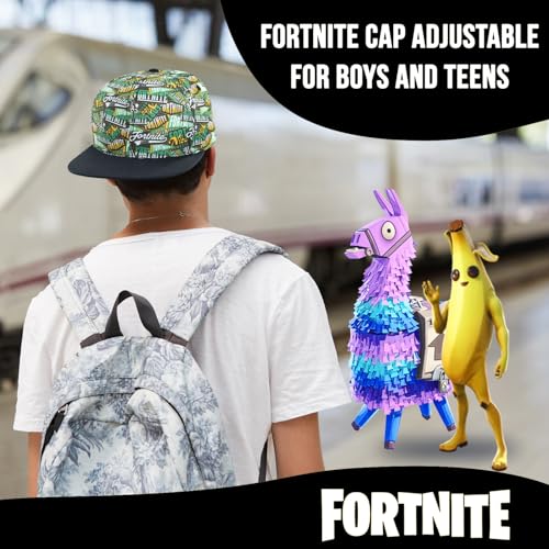 Image of Fortnite Baseball Cap for Boys, Quality Made Boys Hat and Fitted Cap, Flatbrim Baseball Hat with Sleek Design